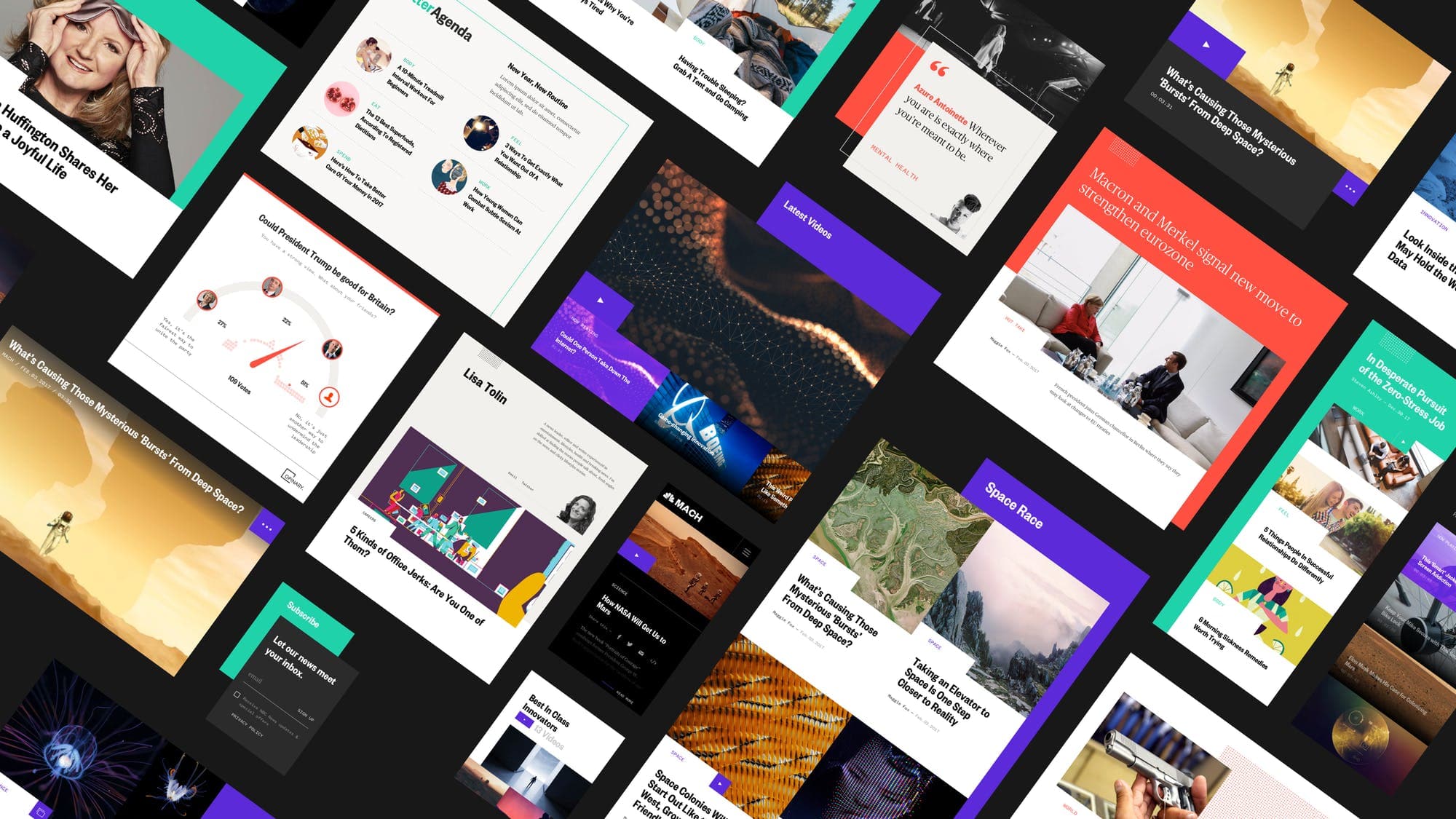 NBC News editorial content with immersive visual storytelling